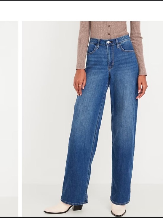 Old Navy Denim - Old Navy wow High-Rise Wide-Leg Jeans in Blue Denim